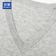 ROMON 100% pure wool vest men's V-neck thin top autumn and winter young and middle-aged men's business casual vest vest