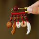 Jiuhuashan baby anti-fright pendant peach wood pin safety buckle pin baby dog tooth peach core
