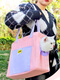 Purchase products Cat bag, shoulder bag, cross-body breathable canvas bag, handbag with exposed head, one-shoulder cat pink (head can be exposed for breathability) One size fits all Recommended 20Jin Jin equals 0.5kg Dogs and cats inside