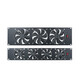 Miyi customized network cabinet cooling fan 19-inch cabinet blind plate lightning protection design 2U3U high wind power 220V fan 1U metal fan blind plate