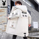 Playboy (PLAYBOY) mid-length down jacket men's new winter trend Korean down jacket youth winter warm jacket 829 beige 2XL 140-155Jin Jin equals 0.5 kg