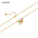 AJIDOU Ajidou Necklace Makes Money Immediately Dopamine Cartoon Clavicle Chain Light Luxury High-end Necklace Birthday Gift