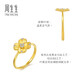 Chow Sang Sang Pure Gold Diamond Lucky Flower Ring Four-leaf Clover Ring 95101R Pricing 10 Circles