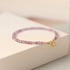 Half a grain of 2025 new amethyst bracelet for women, transfer beads for besties, ins design, thin bracelet gift, faceted tanzanite - suitable for hand circumference of about 14CM