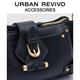
URBAN REVIVO2025 Autumn New Women's Trendy Street One-Shoulder Crossbody Bag UAWB50207 Black
