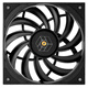 利民（Thermalright）TL-C12015 12cm薄款机箱散热风扇 15mm风扇 4PIN PWM 1500 转速 S-FDB V2轴承 TL-H12015B黑色薄扇【盒装】
