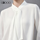 G2000 texture/ribbon design/same style in shopping malls women's 2025 autumn and winter comfortable long-sleeved casual shirt