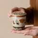 Xinyu Li Dunhuang Ru Kiln Travel Tea Set Portable Outdoor Quick Cup Ceramic Souvenir Men's Gift Souvenir