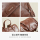 
Yierkang backpack for women's new backpack large capacity travel light bag light casual high-value college student schoolbag dark brown