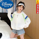 Disney Girls' Sun Protection Clothes Summer 25 Years New Children's Thin Air-Conditioning Shirts Summer Breathable Ice-Sense Skin Clothes for Middle and Large Children Color Purple 160 Recommended Height Around 155