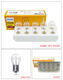 Brake bulb tail light bulb double wire 129611249912498125941282112066 24V 13821 R5W wire flat angle 10 pieces