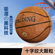 SpALDING Basketball Cross-Slip Anti-Slip Hygroscopic Pilot 06 Compound PU Field General Boys Day Gift No. 7 Basketball (Pilot No. 07 77-867Y (Round Granules)