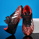 Children's football shoes Velcro breathable training shoes TF broken nails Boys Falcon 25 lawn competition special 6199 black and red 33