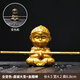 Shantou Lin Village purple sand tea pet small ornaments can be raised to color changing black myth Sun Wukong destiny man peripheral tea room tea table decorations full color changing purple sand pious saint + golden hoop