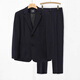Romon Casual Trend Frühlings- und Herbstanzuganzug Herren, schlanker und High-End-Single-Jacke Koreaner Stil Trendy Small Anzug Dunkelgrauer Anzug (Hosen + Anzug) XL [Empfohlen 130-145jin [Jin entspricht 0,5 kg]]