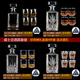 Europäische Kristallglas Weinflasche Whisky Flasche Fremdes Weinflaschen Weinglas mit Deckelkanamter Wein Utensilien Set Weintopf 15868 880ml