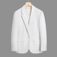 DK high-end men's white suit men's spring and autumn new solid color business slim Korean style casual two-piece set white 2XL