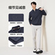 Qipai waffle/Xinjiang cotton/antistatic half-cardigan sweatshirt men's autumn and winter stand-up collar long-sleeved top