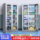Stainless steel medicine cabinet hospital dental medicine cabinet file cabinet laboratory clinic cabinet instrument cabinet 304 three buckets six doors medicine cabinet 1 point 4mm