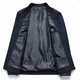 Middle-aged men's spring and autumn casual jackets, baseball collar jackets, stand collar spring and autumn thin casual tops, daddy clothes for men, black 2XL 185 yards 130-145Jin Jin is equal to 0.5 kg
