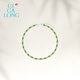 CIGA LONG Gao Sheng Hetian Jade Peridot Necklace Limanyuan S925 New Chinese Style Jewelry Ji Gao Sheng Hetian Jade Olive Green Necklace