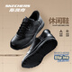 Skechers men's shoes business shoes Slip ins flash shoes 2025 autumn and winter new commuter work shoes black leather shoes
