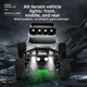 Bigfoot alloy mini remote control car off-road climbing desktop rc ultra-small car toy children's four-wheel drive drift silver Hummer 1 hour battery life_four-wheel shock absorber alloy body mini remote control front and rear lights + USB charging cable + gift box