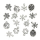 Autres accessoires d'accessoires d'alliage de flocon de neige mixte
