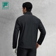 FILA Official Men's Woven Jacket 2025 Winter New Golf Sports Leisure Waterproof Jacket Dark Black-BK M 170/92A/M