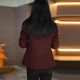 LIIS International Light Luxury High-end Jacket 2026 New Angora Red Mother's Woolen Small Suit Jacket, Fashionable and Age-Reducing Angora Red M 85-100Jin Jin is equal to about 0.5 kg