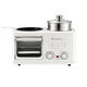 Breakfast machine multifunctional four-in-one household frying steak toasting bread frying steaming wok small oven gift pack 3 steamers - dual zone temperature control breakfast machine - non-stick inner pot