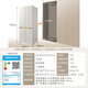 TOSHIBA 521L cross-door refrigerator embedded home high-capacity fully embedded dual system air-cooled frost-free first-class energy efficiency large capacity GR-RF537WI-PG1D4