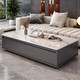 Coffee table for living room home 2025 new light luxury small apartment modern simple creative square coffee table table Muye dark gray 120*60*37cm