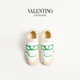 Valentino VALENTINO end-of-season discount gift men's JOIE DE JOUER leather low-top sneakers white/yellow/green 40.5