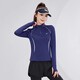 Warrior Yoga Wear Women's New Autumn High Elastic Breathable Long Sleeve Fitness Wear Adult Training Pilates Running Sports Suit Sweet Taro Purple High Elastic Breathable M Recommended Weight 100-115 Jin Jin equals 0.5 kg