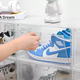 Yusenyi RMAX shoe box AJ acrylic sneakers transparent storage box magnetic side opening to display plastic dormitory artifact shoes (E) transparent side opening shoe box 8 pieces 33x27x21cm