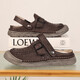 Sandalen Herren trendy Outdoor Sports Kleidung Bag-Toe Freizeitschuhe Pantoffeln 2025 Neuer Sommer atmungsaktiver Männer Beachschuhe schwarz [Mikrofaserleder A673] 45