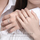 Couple Rings Japanese and Korean Fashion Personality Student Diamond Pair Rings Men's and Women's Cold Style Birthday Gifts Multi-faceted Women's Styles