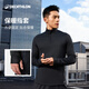 Decathlon (DECATHLON) winter quick-drying long-sleeved T-shirt men's training clothes sports quick-drying clothing fitness running top RUNM classic black (warm and quick-drying) XL