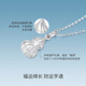 Mengjinyuan platinum pendant gourd sparkling imitation diamond stripe PT950 platinum pendant as a birthday gift for your girlfriend, weighing about 2.15g