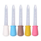 OIMG straw dropper food grade scaled hose water absorption artifact children's hand pinch metering drops ml pp dropper PP straw with scale kitchen tool food grade (pack of six) six different colors, classified as you like, use as you like