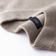 Shanshan Heavy Thick Autumn and Winter Men's Sheep Wool Long Sleeve Casual Daily Half Turtle Neck Morandi Warm Sweater