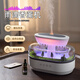 South Sandwich Aromatherapy Machine Automatic Scent Sprayer White Noise Humidifier Desktop Micro Landscape Home Bedroom Silent Colorful Ambience Light Large Fog White Noise Aromatherapy Humidifier Simulated Raindrops + Micro Landscape Silent + Z3 Bottle Essence