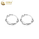 CHINA GOLD Pure Silver Möbius Silver Earrings for Women Light Luxury High-end Earrings Valentine's Day Birthday Gift for Girlfriend and Wife When/Next Day Delivery* Möbius Loop Earrings - Pure Silver Brand Gift Box