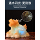 Light as I wish tea pet can raise high-end color-changing luminous tea pet chameleon turtle ornaments boutique can raise tea table tea supplies tea tray Golden toad turns into gold-gold diamond large size