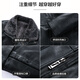 SHANSHAN Shanshan Chaqueta de cuero PU para hombre 2025 invierno cálido casual a prueba de viento e impermeable chaqueta de manga larga con cuello de piel de fácil cuidado para hombre color café 4XL /195