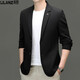Lilang casual suit men's spring and summer casual jacket business gentleman thin suit jacket brand men's top trendy gray M