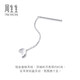 Chow Sang Sang Pt950 platinum moon single ear wire platinum earrings for women 89587E