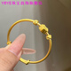 YRYE Gold Store Model 999 Gold Pure Gold Push-pull Baby Bracelet Children's Bracelet Blessing Good Luck Good Luck Long-lasting Single