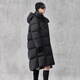 Govan Black Gold Goose Down Jacket Hug 5.0 Six-Gate Long 2025 New Women's Thickened Puff Down Jacket Black XS